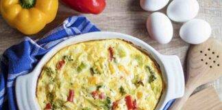 Frittata al forno con philadelphia e verdure