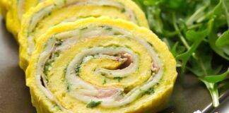 Frittata di zucchine arrotolata non fritta