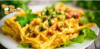 Frittata waffle piatto vivace e da sballo, i piccoli ne andranno ghiotti