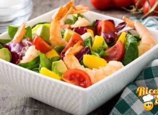 Gamberi all'insalata un piatto da servire come secondo o antipasto, scegli tu!
