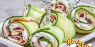 Involtini di cetrioli con prosciutto l'antipasto perfetto per allietare le serate estive