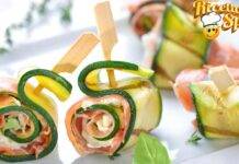 Involtini di zucchine grigliate: ti basteranno solo 10 minuti e saranno pronti Involtini di zucchine grigliate ti basteranno solo 10 minuti e saranno pronti