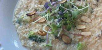 Risotto con broccoli e mandorle