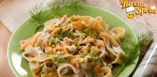 Tagliatelle salmone e pistacchi farai un gran figurone a tavola