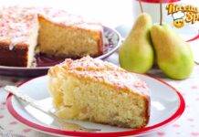 Torta di pere light si prepara senza uova, una vera bontà