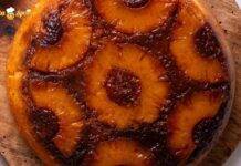 Torta rovesciata all'ananas leggerissima perché senza il burro e latte