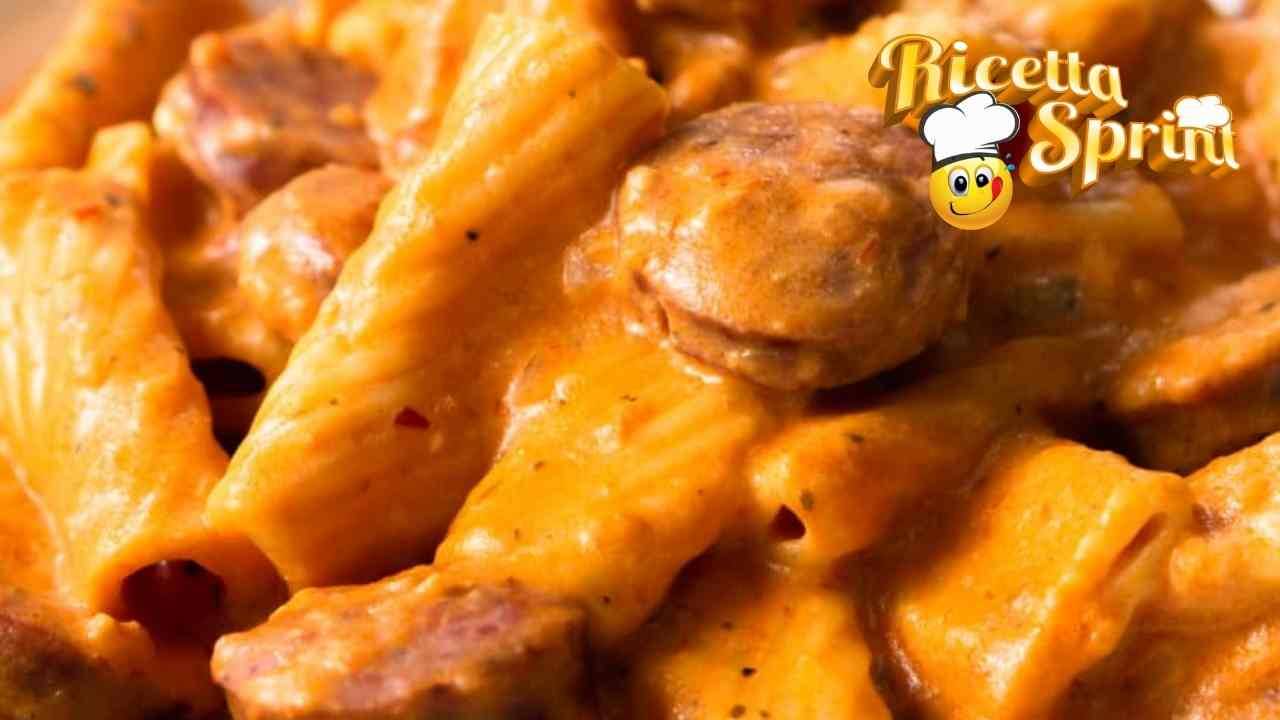 rigatoni con zafferano e panna