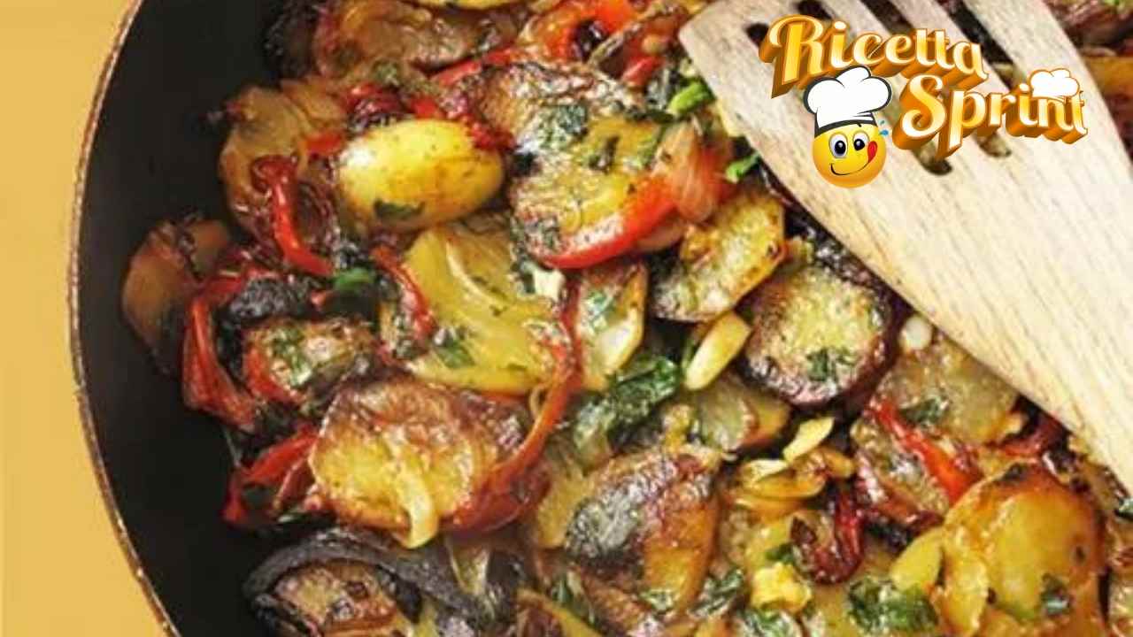 peperoni alla calabrese con patate e cipolla