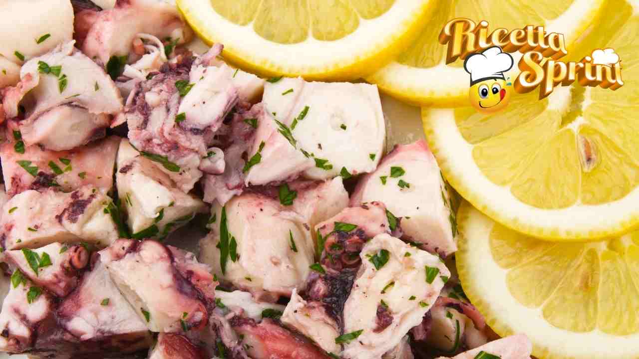 polpo all'insalata semplice e gustoso