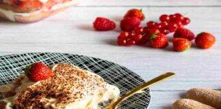 tiramisù di ribes e fragole