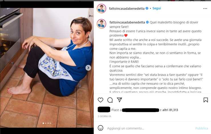 Benedetta Rossi confessione - RicettaSprint