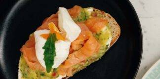 Bruschette alla coque di salmone e fagiolini