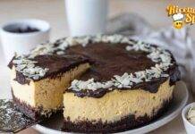 Cheesecake vaniglia e cioccolato dal sapore avvolgente, perfetto anche per una ricorrenza particolare