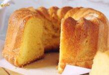 Ciambellone panna e latte, alto e morbido che si scioglie in bocca