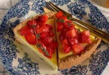 Crostata con doppia crema di ricotta e limone