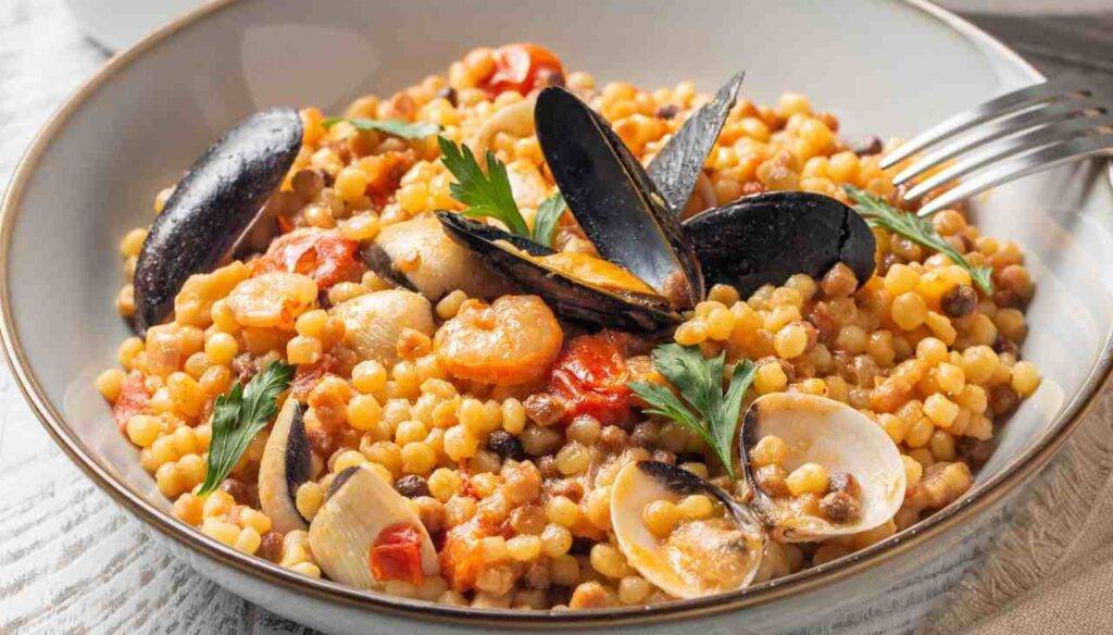 Fregola al posto del riso provate a farla con i frutti di mare