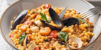 Fregola al posto del riso provate a farla con i frutti di mare, pazzesca è dir poco