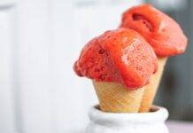 Gelato fragola e anguria