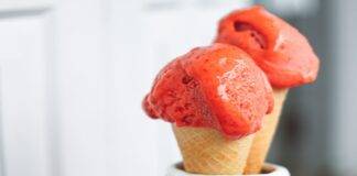 Gelato fragola e anguria