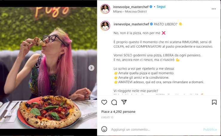 Irene Volpe dopo MasterChef - RicettaSprint