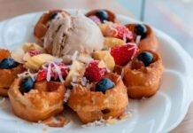 Mini waffle all'arancia