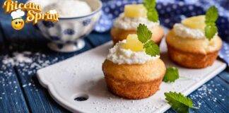 Muffin cocco e ananas il dessert di fine pasto che non può mancare in estate