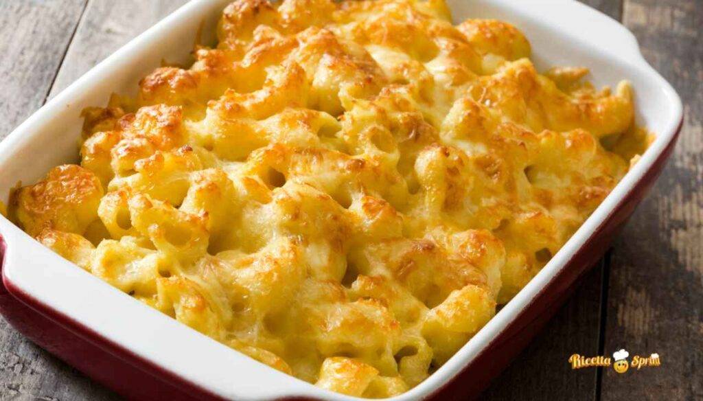 Pasta alla genovese messa in forno per mezz’ora, fantastica