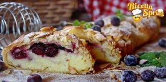 Strudel crema e mirtilli il dessert che nessuno si aspetta dopo cena