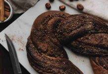 Treccia nocciolata al cacao