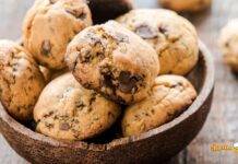 Biscotti morbidi che si sciolgono in bocca allo yogurt e gocciole di cioccolato