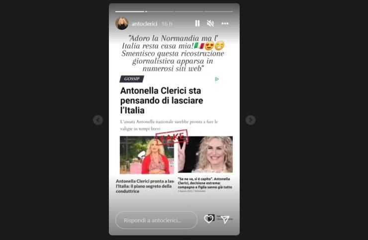 Bugia fake news su Antonella Clerici - RicettaSprint