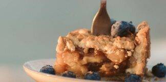 Crostata senza forno con frutta e crema