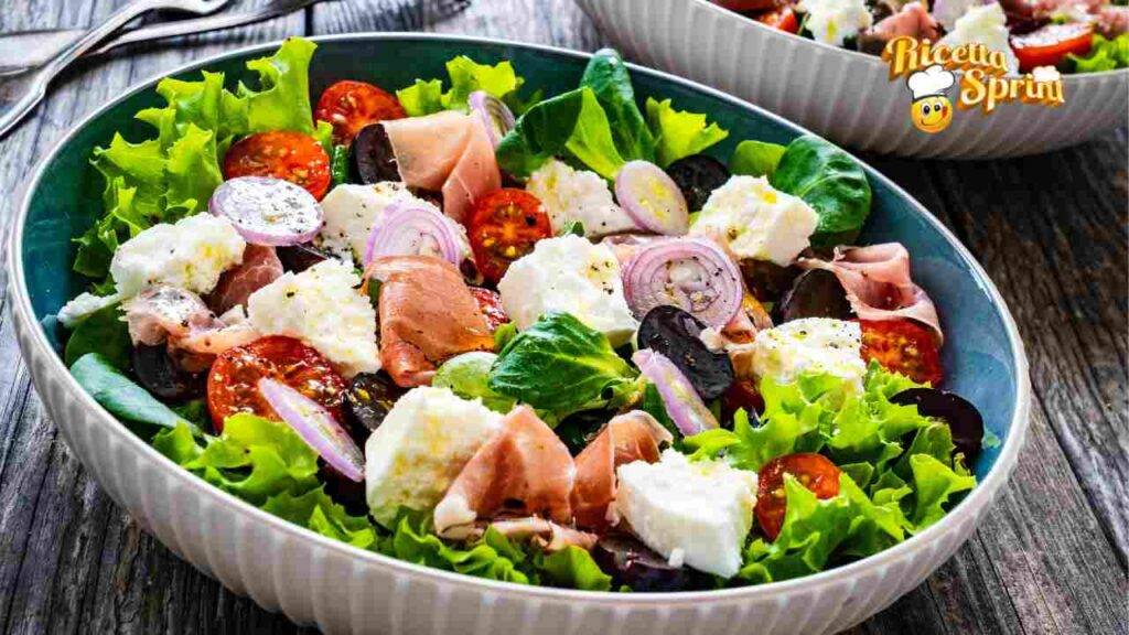Insalata con prosciutto e mozzarella questa versione non l'hai mai