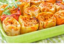Involtini di peperoni gratinati e messi al forno, ricetta facile, pronta subito