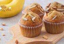 Muffin banane e yogurt senza uova la merenda non solo sarà sana, ma molto gustosa