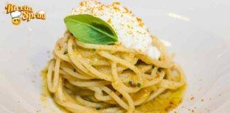 Spaghetti bottarga e burrata un mix di sapori e profumi che rendono il pranzo speciale