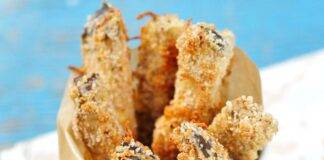 Stick di melanzane croccanti e leggerissimi, sono al forno ovvio!