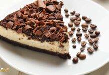 Torta fredda al caffe sul letto croccante di biscotti, a dir poco pazzesca!