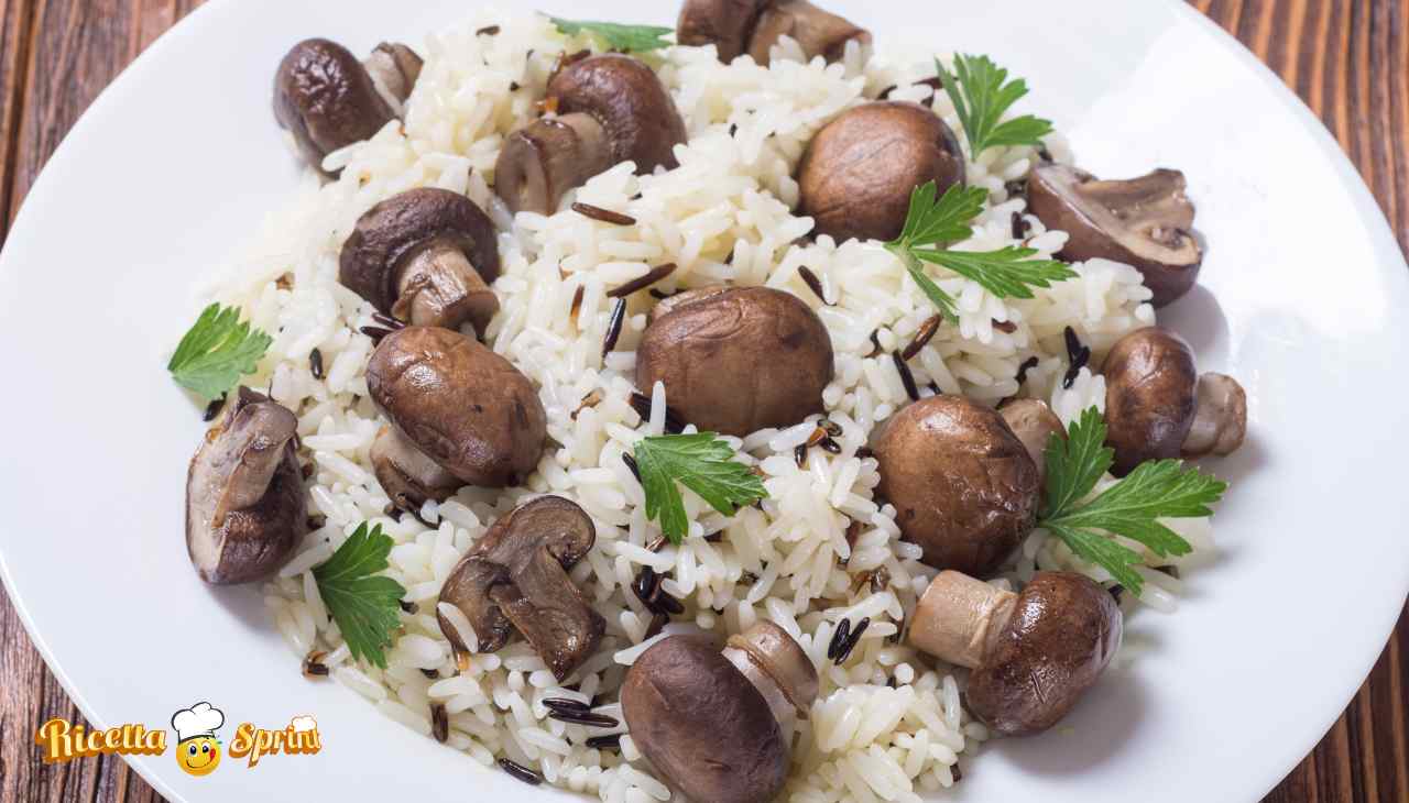 Insalata di riso ricetta autunnale, il segreto sta nella scelta del fungo