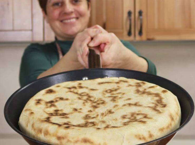 Focaccia in padella di Benedetta Rossi. Foto di Benedetta Rossi