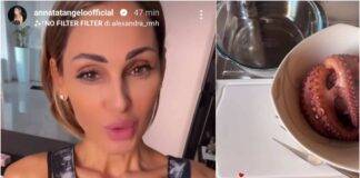 Anna Tatangelo chef insalata di polpo - RicettaSprint