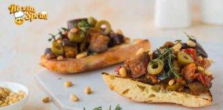 Bruschette con caponata spariranno subito non appena le servirai