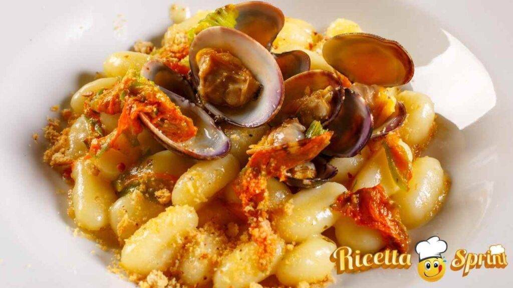 Gnocchetti alle vongole fiori di zucca e pangrattato, ecco cosa
