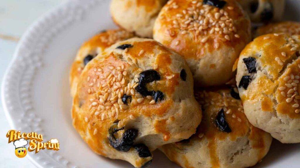 Panini alle olive nere perfetti per arricchire l'antipasto, tutti ne