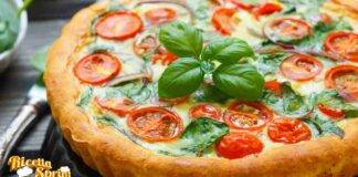 Quiche al pesto e pomodori si prepara facilmente, perfetta per la cena di tutta la famiglia