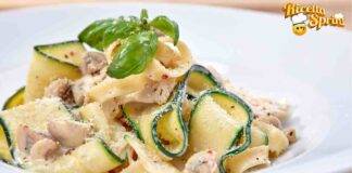 Tagliatelle cremose funghi e zucchine perfette per il pranzo di oggi, sbrigativo e accattivante