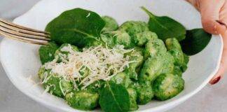 Gnocchi di caciotta e spinaci