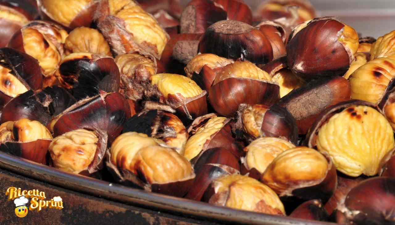 Castagne arrosto, ma non arrostite, le prepari e non sporchi nulla