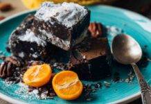 Brownies mandarini e noci pecan