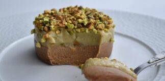 Cremino al cucchiaio con cacao e pistacchio